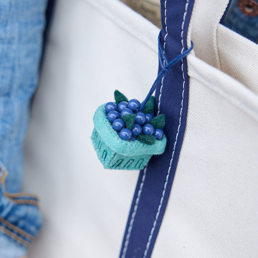 Blueberry Pint Bag Charm