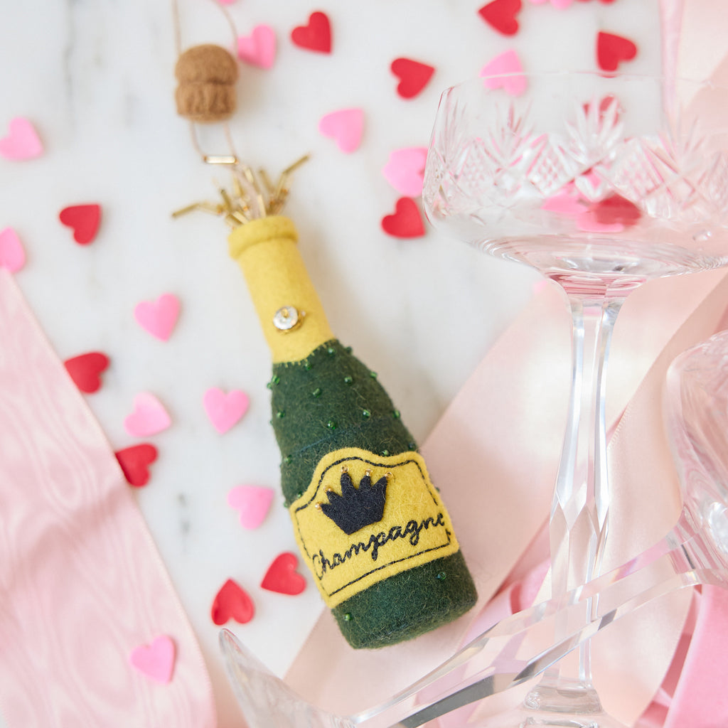 Bubbly Celebration Champagne Ornament