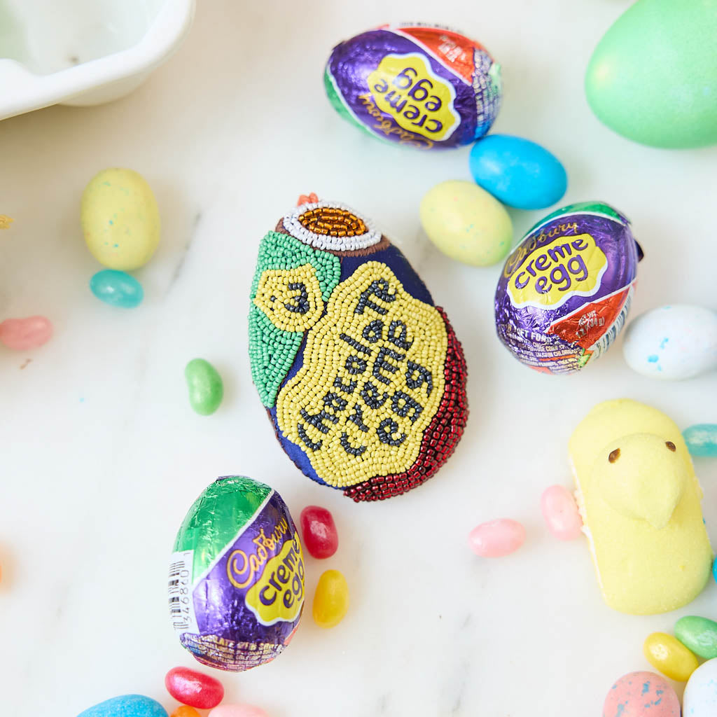 Chocolate Creme Egg Beaded Ornament