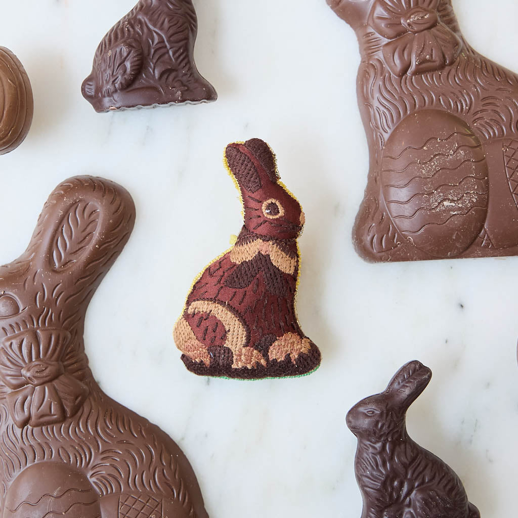 Chocolate Easter Bunny Beaded Ornament