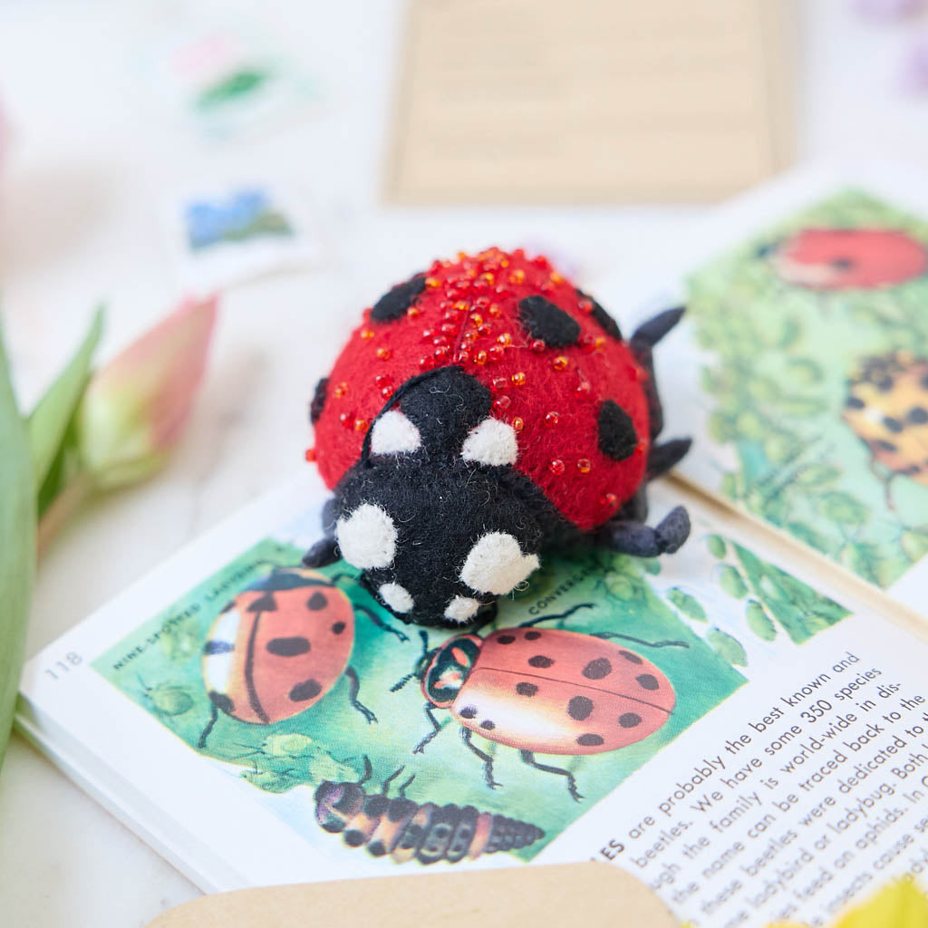 We’ve got a soft spot for this lucky little ladybug! Our Ladybug Ornament is lovingly hand needle-felted from natural wool, capturing the playful spirit of one of the garden’s most beloved insects.