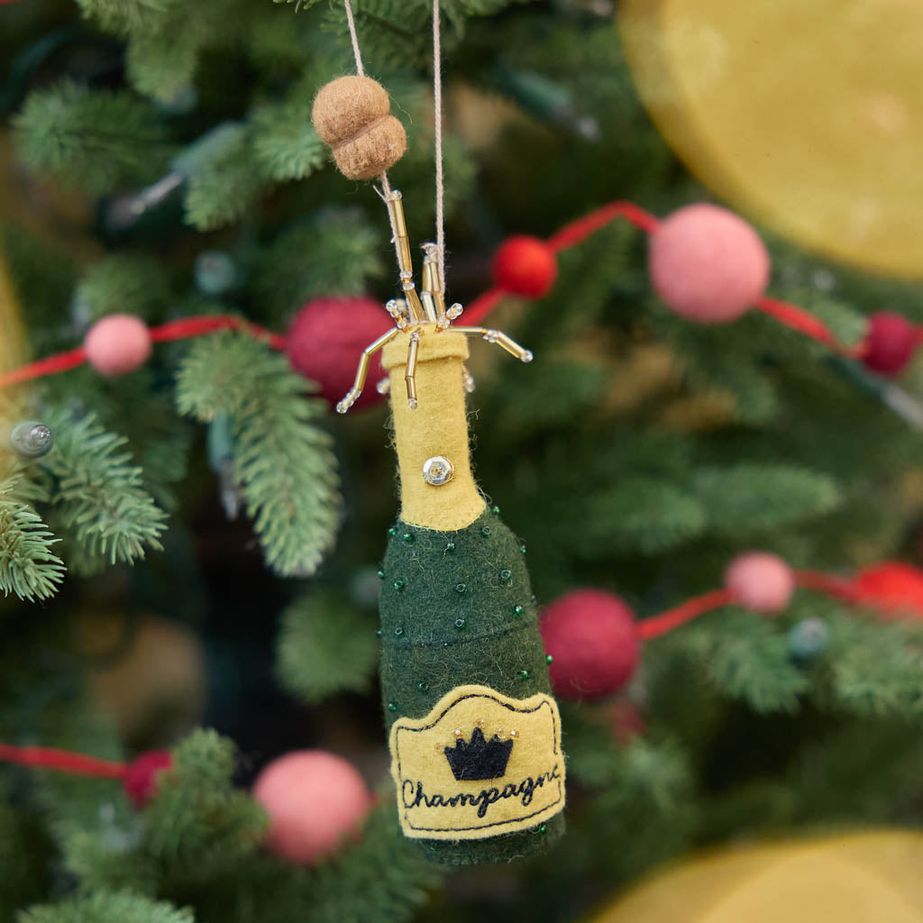 Bubbly Celebration Champagne Ornament