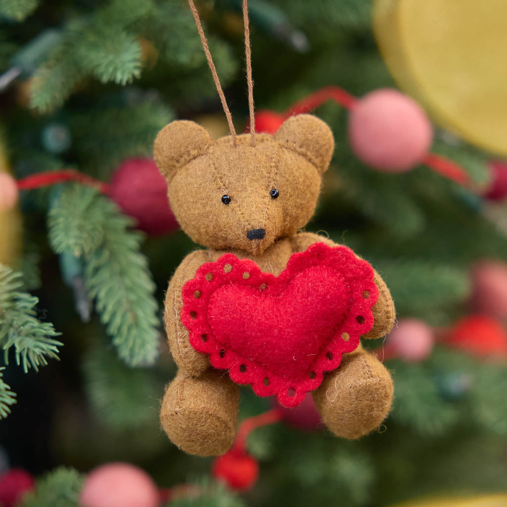 All Hearts Teddy Bear Ornament