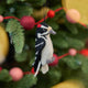 Celebrate the beauty and delicate details of woodland wildlife with this adorable handmade woodpecker ornament, a nature-inspired bird decoration perfect for nature lovers.