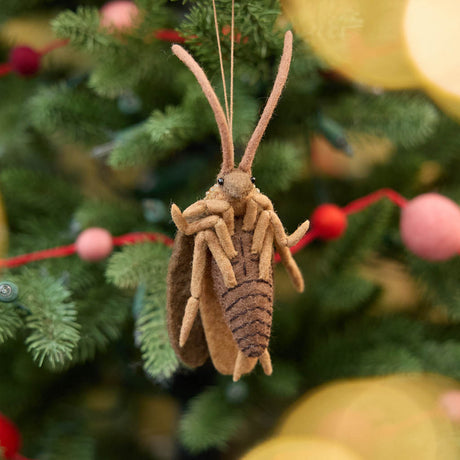 Lovingly needle-felted from natural wool, this tiny explorer features carefully stitched wings, long antennae, and a softly sculpted body that highlights the intricate beauty of this often-overlooked insect. Both realistic and gently whimsical, it invites a closer look at the small creatures that share our world.