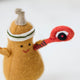 Squash Playing Squash Ornament