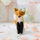 A charming felt fox bride ornament that blends woodland whimsy with romantic elegance—perfect for celebrating brides, weddings, and love-filled moments.