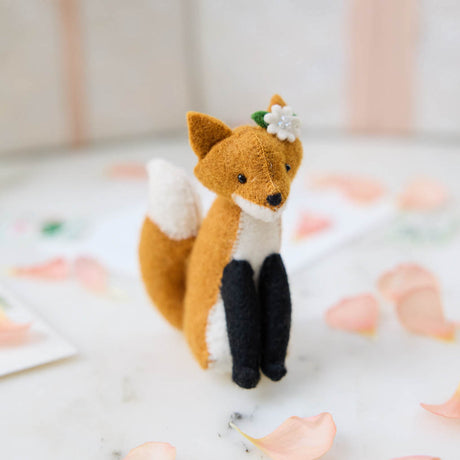 A charming felt fox bride ornament that blends woodland whimsy with romantic elegance—perfect for celebrating brides, weddings, and love-filled moments.