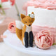 Charming felt fox bride ornament that blends woodland whimsy with romantic elegance—perfect for celebrating brides, weddings, and love-filled moments.