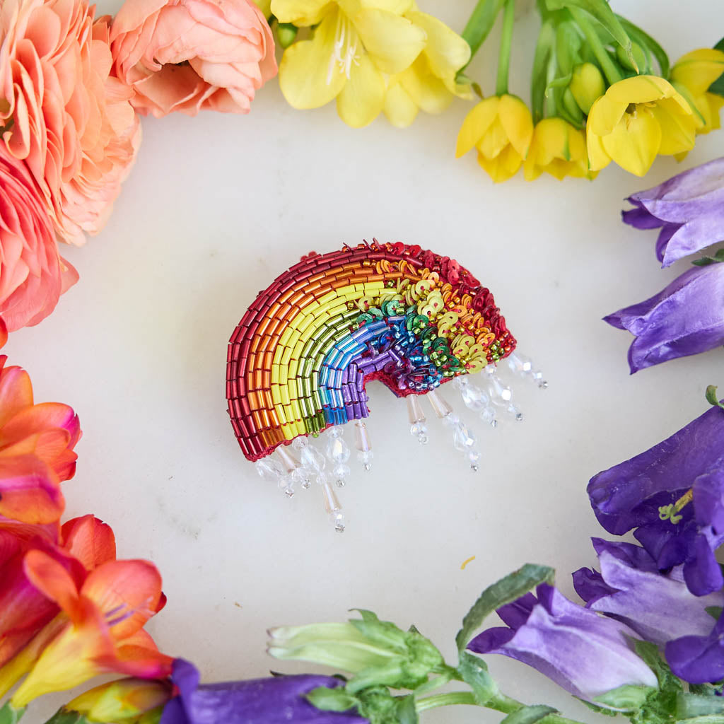 Celebrate love, visibility, and LGBTQIA+ pride with our vibrant Rainbow Beaded Ornament.