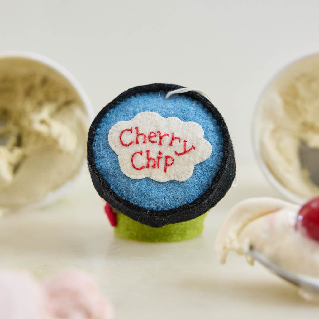 Cherry Chip Ice Cream Pint Ornament
