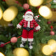 Hipster Santa Ornament
