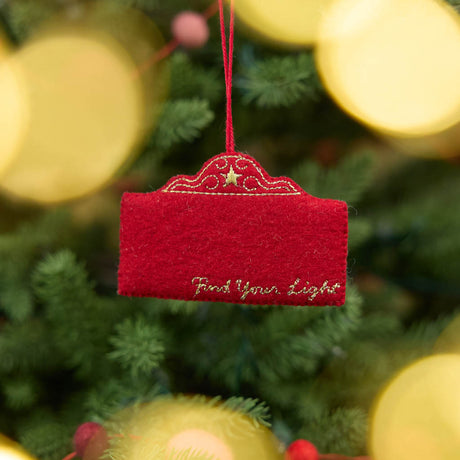 Capture the magic of Broadway with our handmade Broadway Marquee Ornament, a festive felt tribute to New York City's legendary Theater District and the unforgettable joy of live performance.