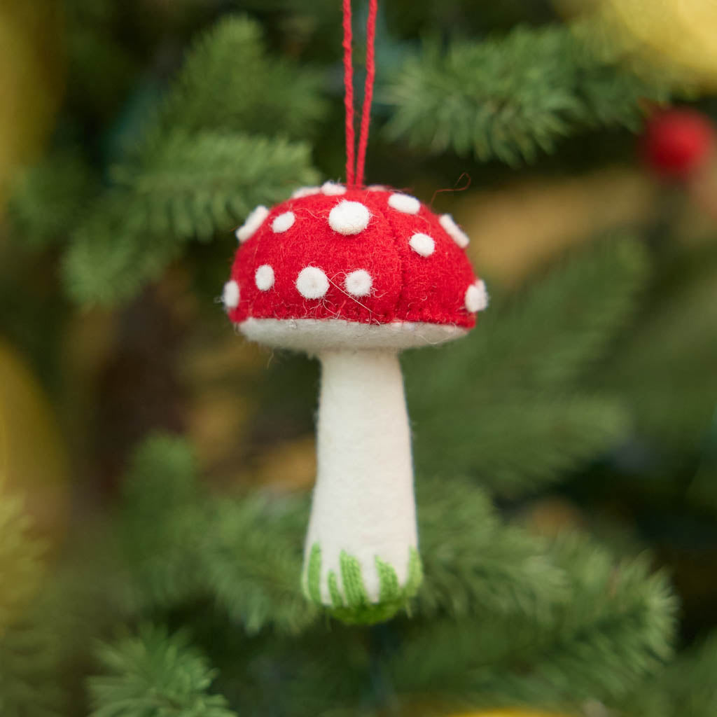 Red Mushroom Ornament