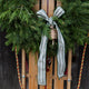 Embossed Bell with Green Ribbon