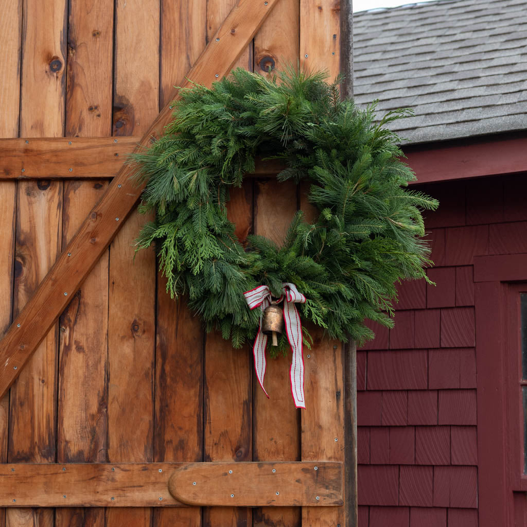 Festive Bell with Red Ribbon