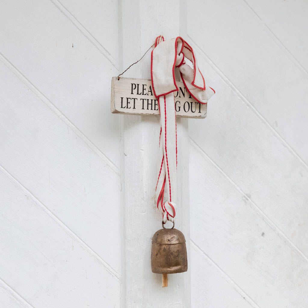 Festive Bell with Red Ribbon