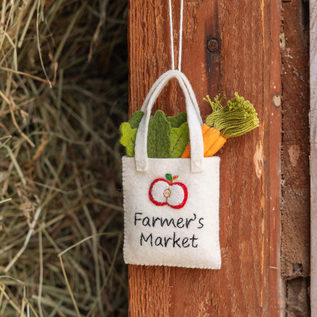 Farmer's Market Tote Ornament