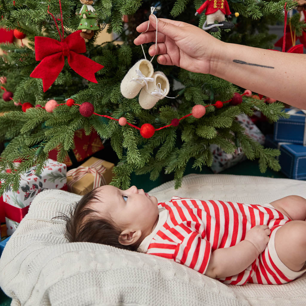 First Christmas Baby Booties Ornament