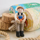 Celebrate the hardworking spirit of America’s coastal fishing communities with this handcrafted Dungeness Crab King Ornament, ethically made from sustainable wool and inspired by generations of fishermen who make their living from the sea.