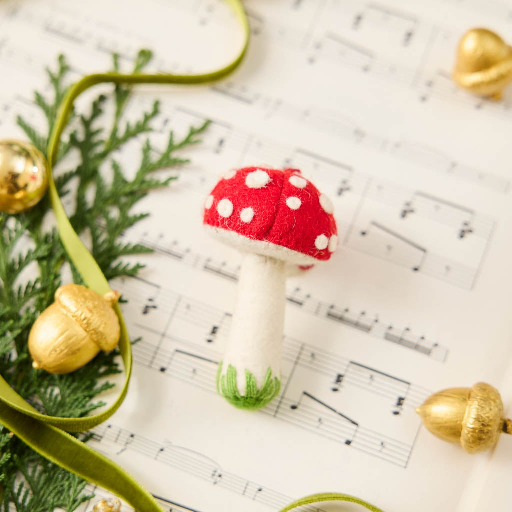 Red Mushroom Ornament