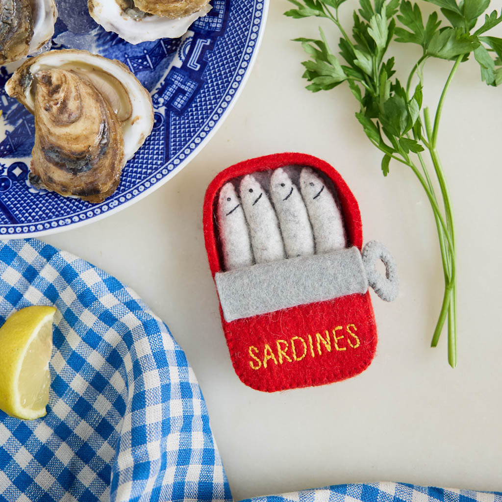 Red Tin of Sardines Ornament