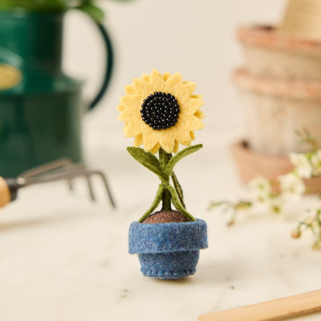 Sunflower Pot Ornament