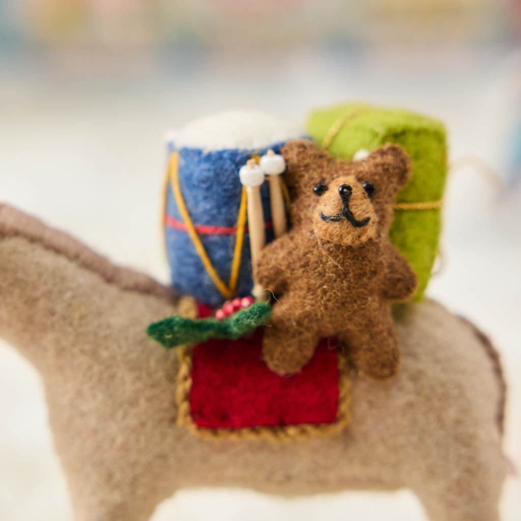 Donkey with Gifts Ornament