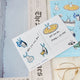 A playful NYC-themed sticker sheet featuring illustrated cockroach characters by artist JG Debray, created in collaboration with Roaches of NYC and Craftspring.