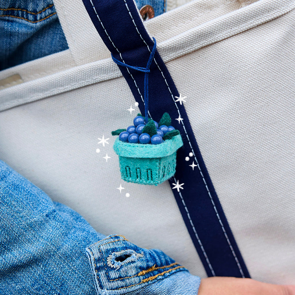 Blueberry Pint Bag Charm