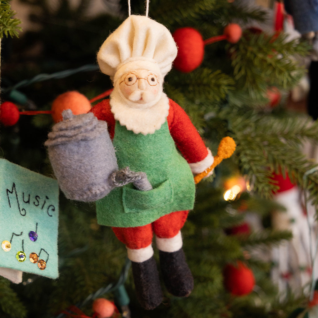 Chef Santa Ornament