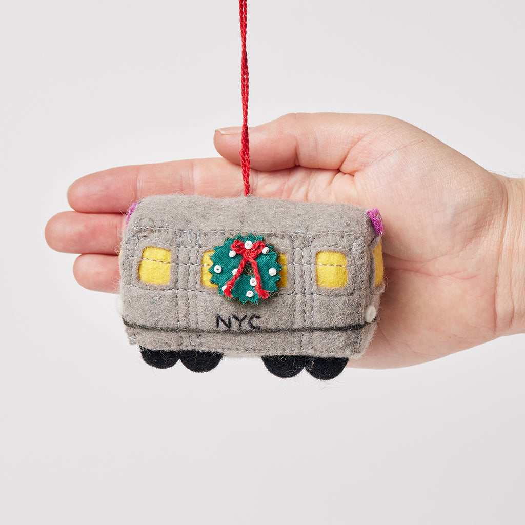Subway Train Car Ornament