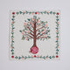 Embroidered Matzo Cover with Pomegranate Tree