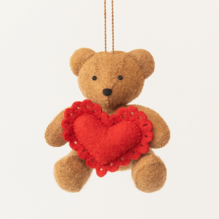 All Hearts Teddy Bear Ornament