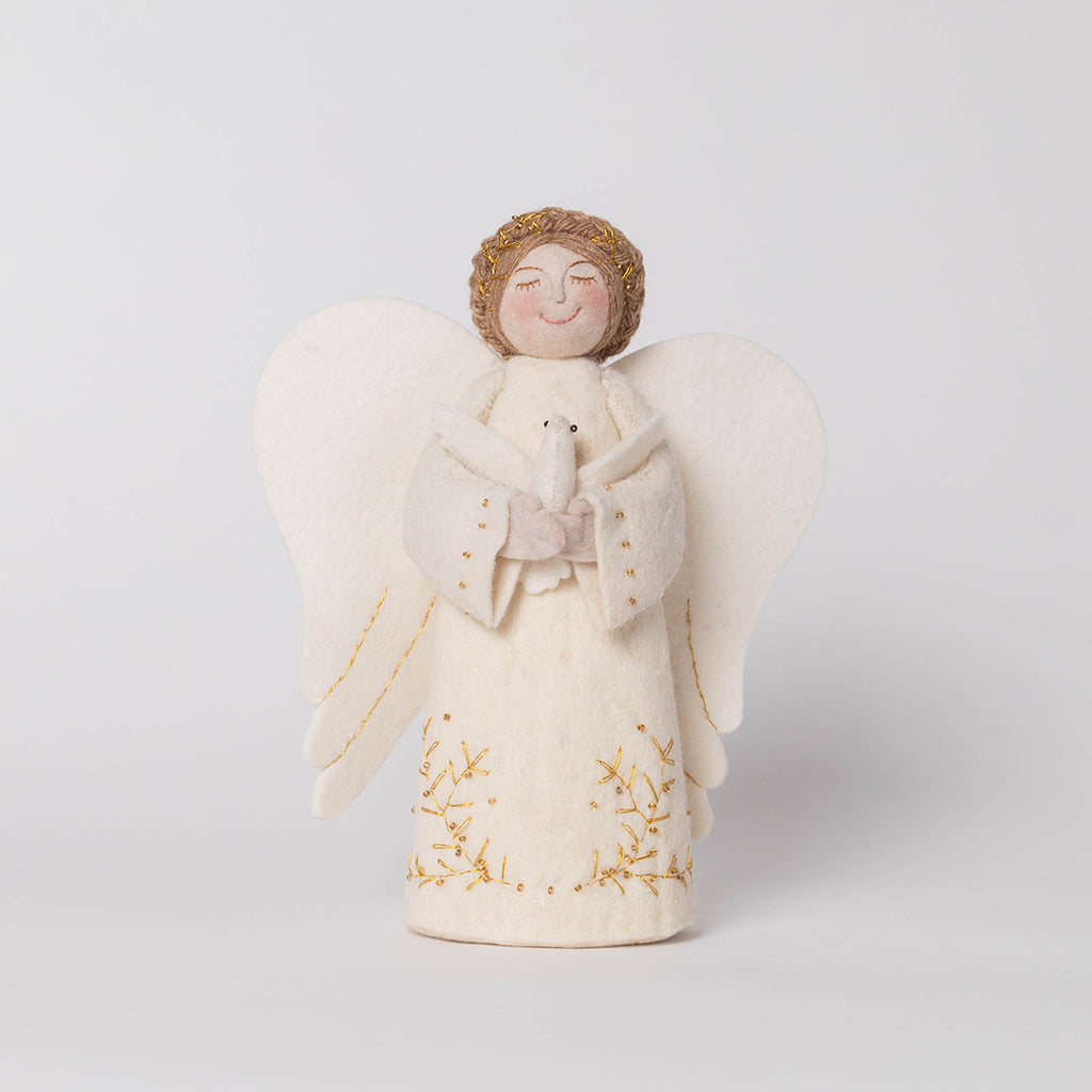 Angel with Dove Tree Topper