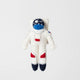 Floating astronaut felt ornament with jetpack – perfect for space fans and stargazers of all ages.

