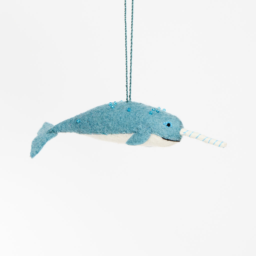 Baby Narwhal Ornament