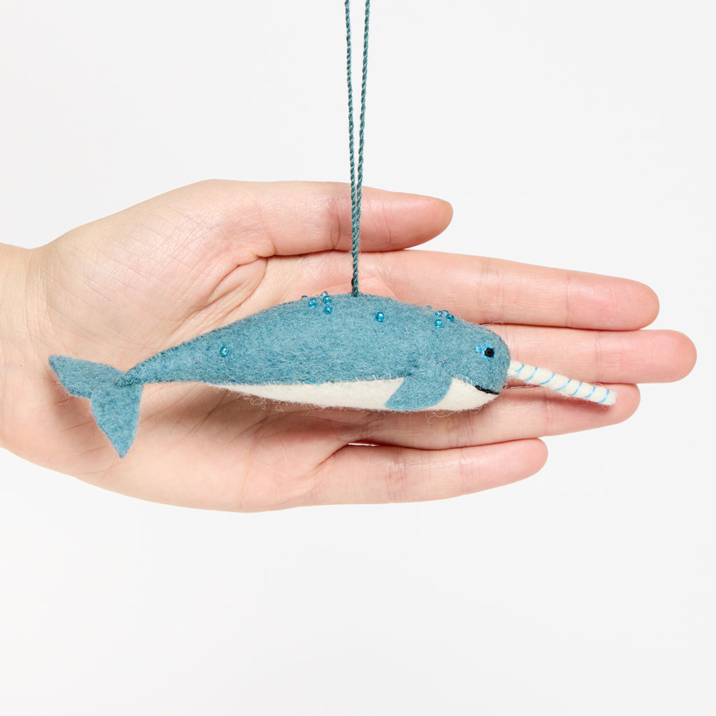 Baby Narwhal Ornament
