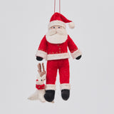 Baby Rudolph Santa Ornament