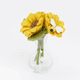 Colorful spring bouquet collection of felt flowers in mini vases – gift-ready and sustainable