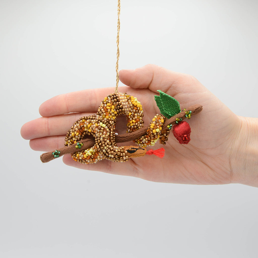 Serpent Beaded Ornament