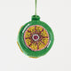 Beaded Vintage Bauble Ornament Chartreuse