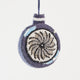 Beaded Vintage Bauble Ornament Peacock