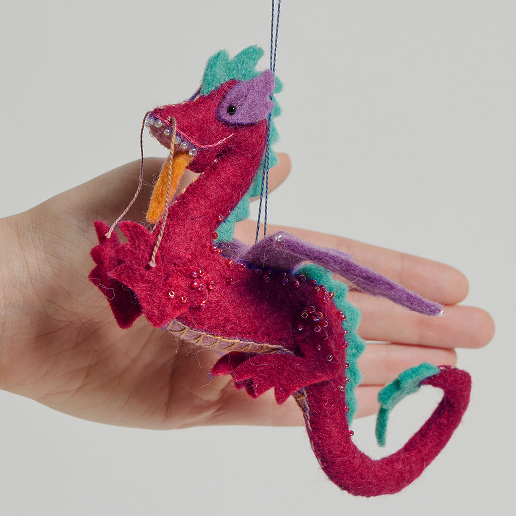 Bejeweled Mountain Dragon Ornament