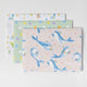 Birthday Party Whale Wrapping Paper Sheets - Set of 3