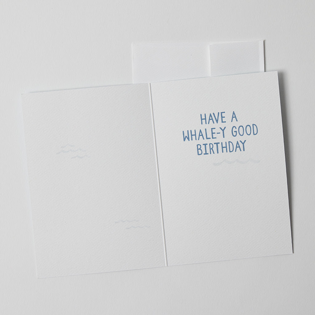 Birthday Whale Greeting Card
