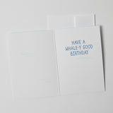 Birthday Whale Greeting Card