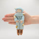 Blue-themed felt ornament for beekeeping enthusiasts and gardeners