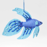 Blue Betta Fish Ornament