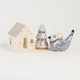 Blue Painted Ceramic Christmas Tree